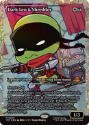 Dark Leo & Shredder (Showcase) (Fracture Foil) [Teenage Mutant Ninja Turtles] - Destination Retro
