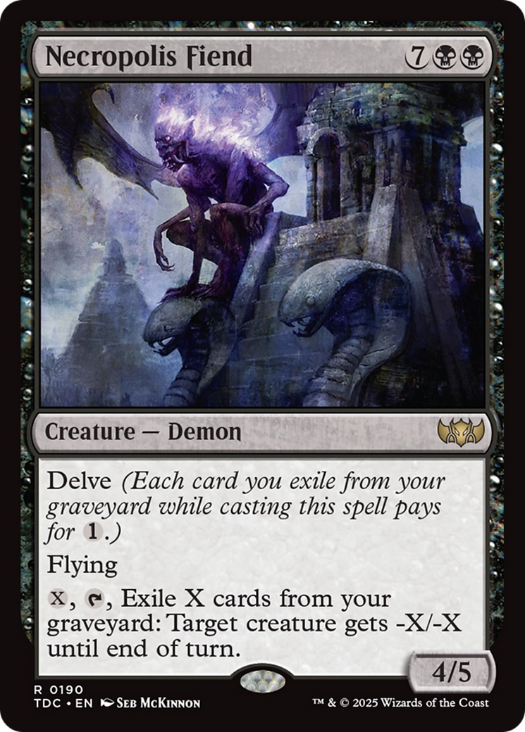 Necropolis Fiend [Tarkir: Dragonstorm Commander] - Destination Retro