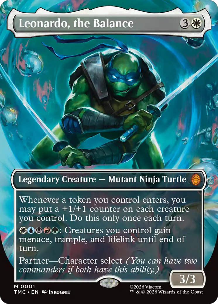 Leonardo, the Balance (Borderless) [Teenage Mutant Ninja Turtles Commander] - Destination Retro