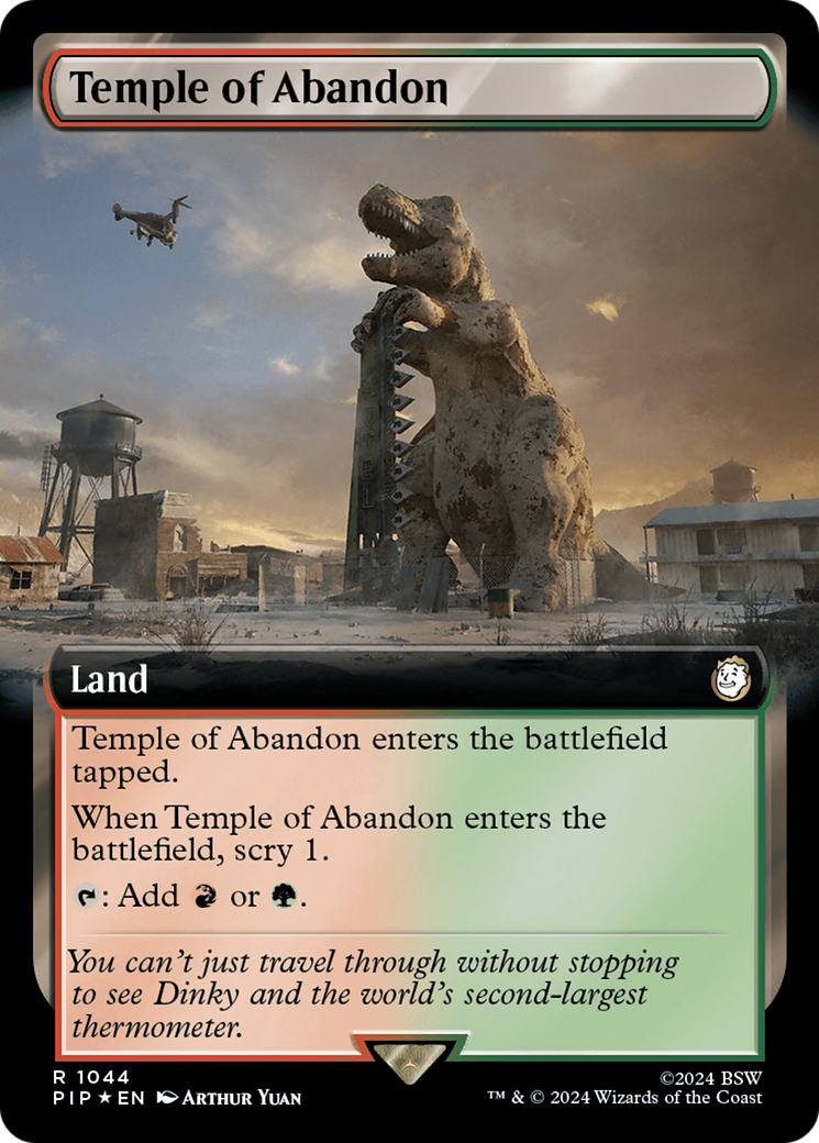 Temple of Abandon (Extended Art) (Surge Foil) [Fallout] - Destination Retro