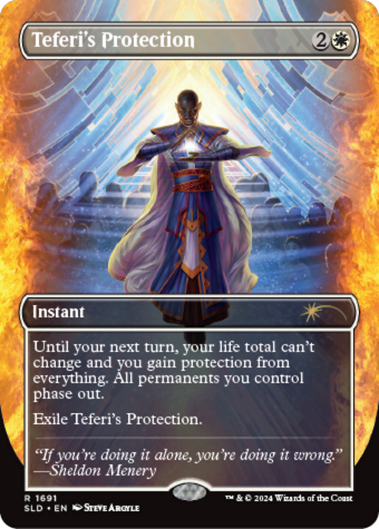 Teferi's Protection (1691) [Secret Lair: Sheldon's Spellbook] - Destination Retro