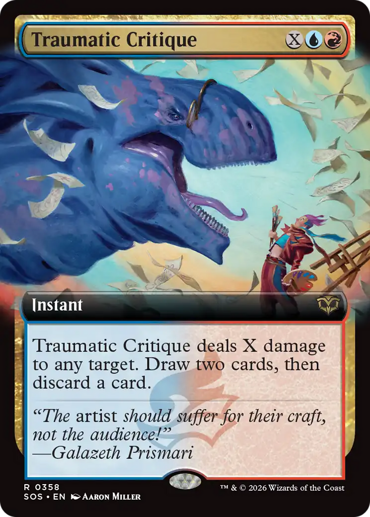 Traumatic Critique (Extended Art) [Secrets of Strixhaven] - Destination Retro