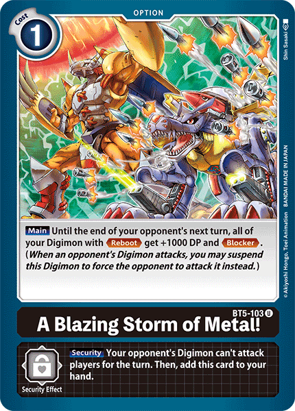A Blazing Storm of Metal! [BT5-103] [Battle of Omni] - Destination Retro