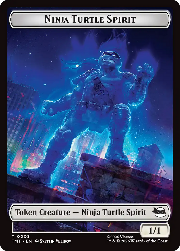 Mutant // Ninja Turtle Spirit Double-Sided Token [Teenage Mutant Ninja Turtles Tokens] - Destination Retro
