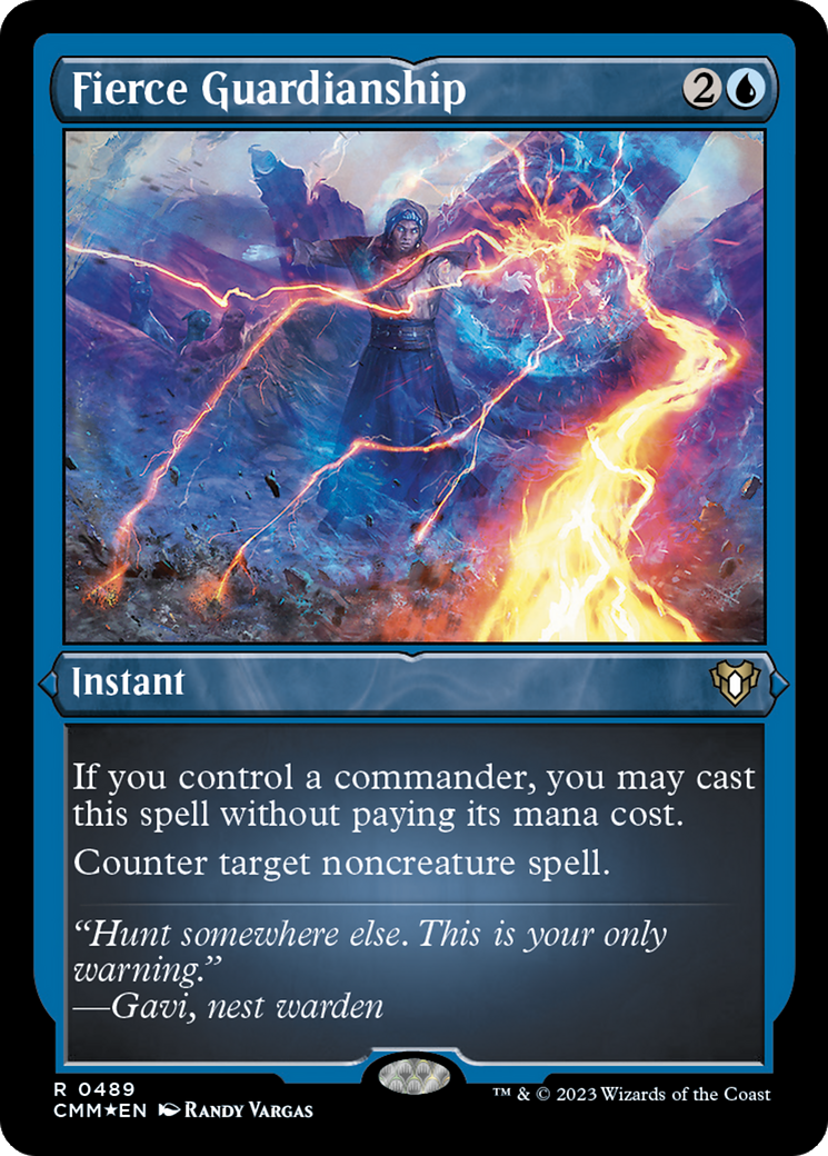 Fierce Guardianship (Foil Etched) [Commander Masters] - Destination Retro