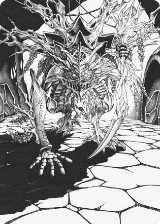 Thrun, Breaker of Silence Art Card [Phyrexia: All Will Be One Art Series] - Destination Retro