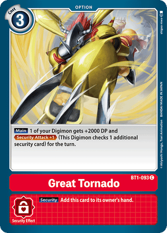 Great Tornado [BT1-093] [Release Special Booster Ver.1.0] - Destination Retro