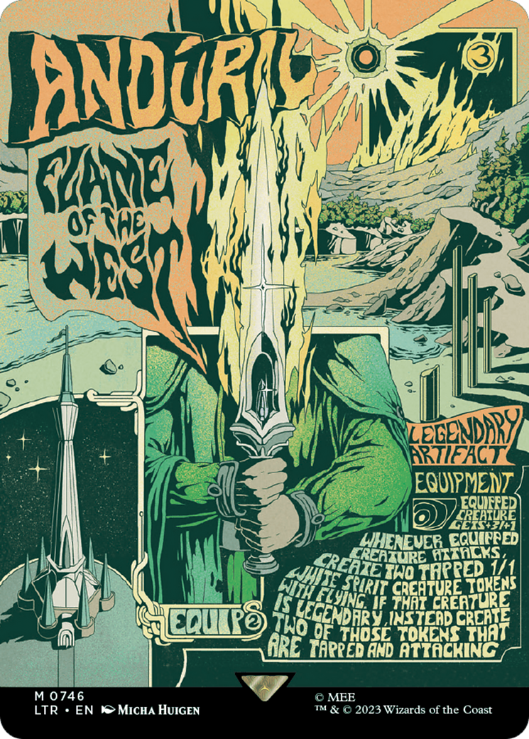 Anduril, Flame of the West (Borderless Poster) [The Lord of the Rings: Tales of Middle-Earth] - Destination Retro