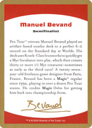 Manuel Bevand Bio [World Championship Decks 2004] - Destination Retro