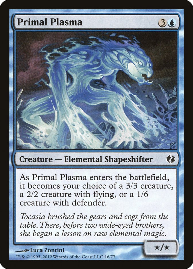 Primal Plasma [Duel Decks: Venser vs. Koth] - Destination Retro
