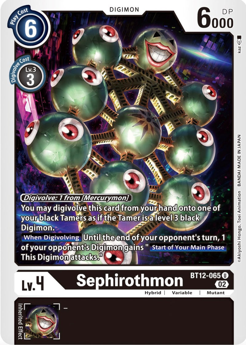 Sephirothmon [BT12-065] [Across Time] - Destination Retro