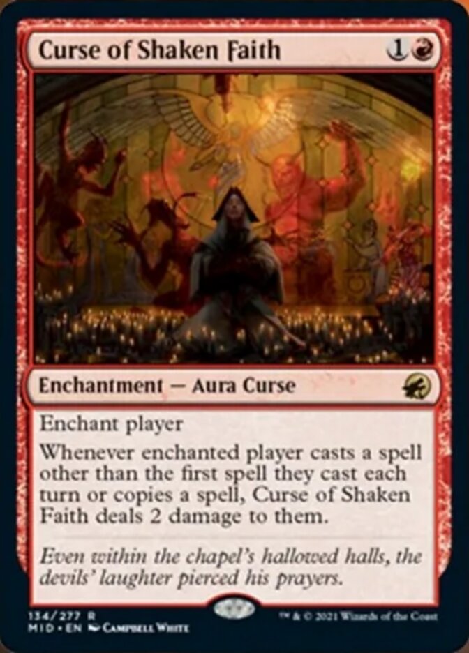 Curse of Shaken Faith [Innistrad: Midnight Hunt] - Destination Retro