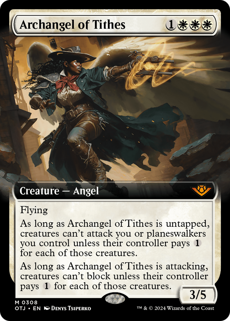 Archangel of Tithes (Extended Art) [Outlaws of Thunder Junction] - Destination Retro