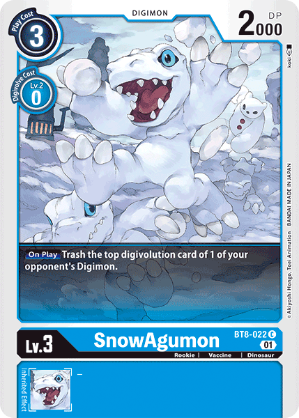 SnowAgumon [BT8-022] [New Awakening] - Destination Retro
