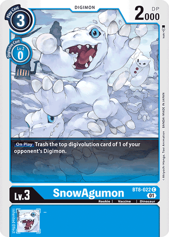 SnowAgumon [BT8-022] [New Awakening] - Destination Retro