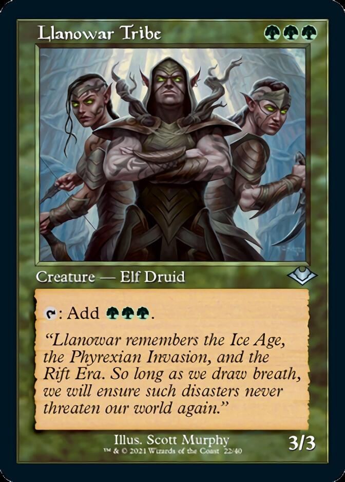 Llanowar Tribe (Retro) [Modern Horizons] - Destination Retro