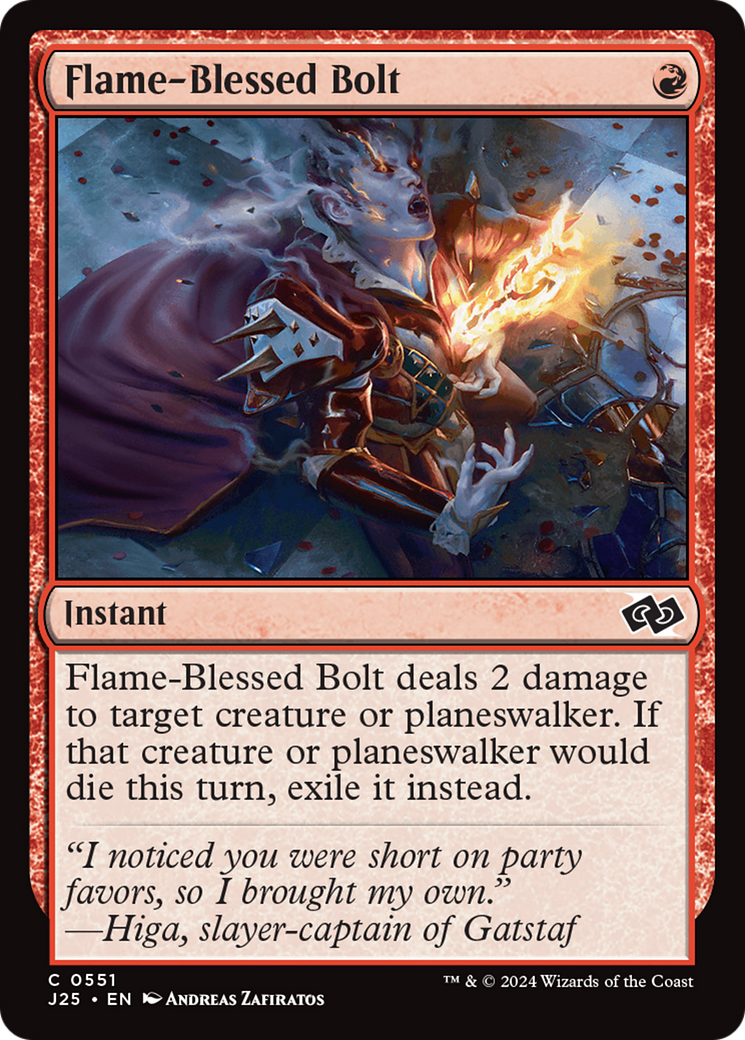 Flame-Blessed Bolt [Foundations Jumpstart] - Destination Retro