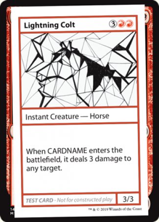 Lightning Colt (2021 Edition) [Mystery Booster Playtest Cards] - Destination Retro