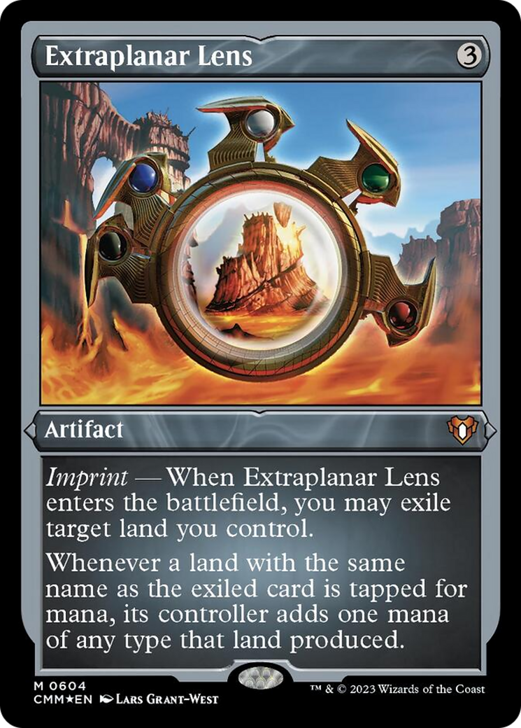 Extraplanar Lens (Foil Etched) [Commander Masters] - Destination Retro