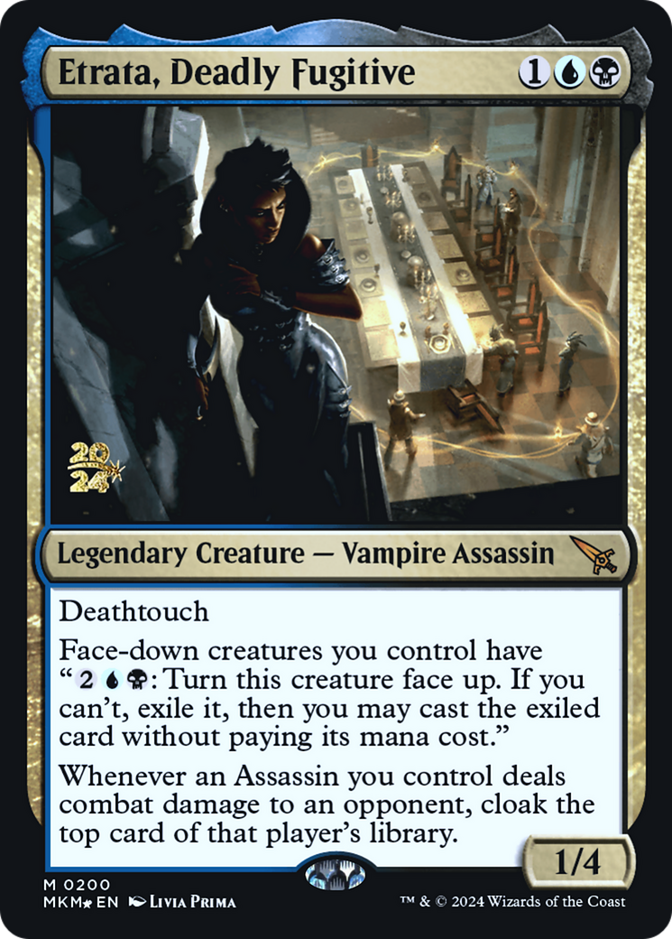 Etrata, Deadly Fugitive [Murders at Karlov Manor Prerelease Promos] - Destination Retro