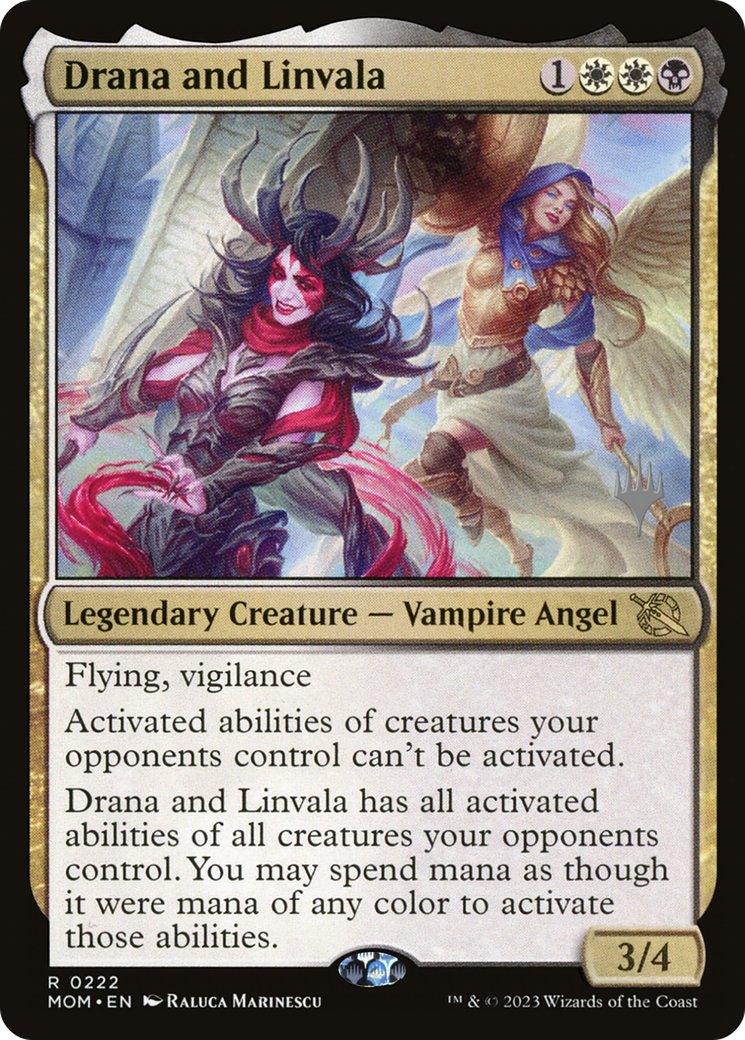 Drana and Linvala (Promo Pack) [March of the Machine Promos] - Destination Retro