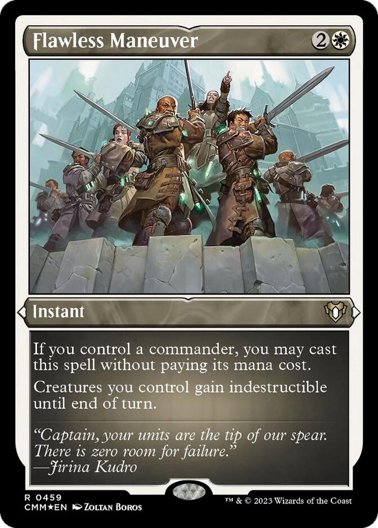 Flawless Maneuver (Foil Etched) [Commander Masters] - Destination Retro