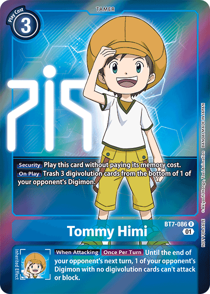 Tommy Himi [BT7-086] (Alternative Art - Box Topper) [Next Adventure] - Destination Retro