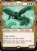 Teval, Arbiter of Virtue (Showcase) [Tarkir: Dragonstorm] - Destination Retro