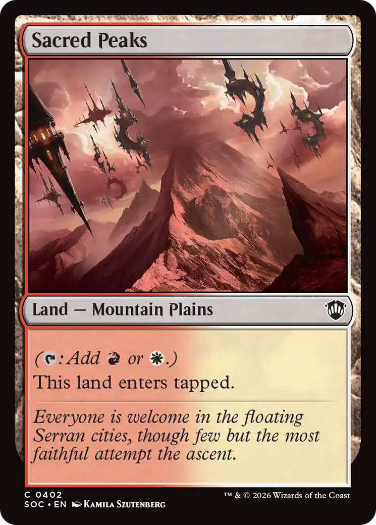Sacred Peaks [Secrets of Strixhaven Commander] - Destination Retro