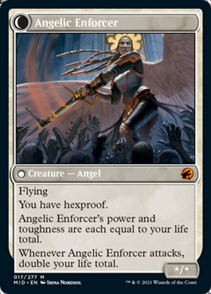 Enduring Angel // Angelic Enforcer [Innistrad: Midnight Hunt] - Destination Retro