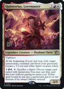 Quintorius, Loremaster [March of the Machine Prerelease Promos] - Destination Retro