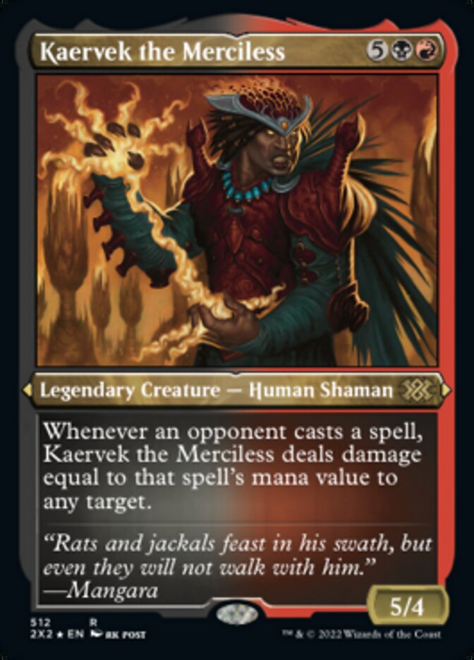 Kaervek the Merciless (Foil Etched) [Double Masters 2022] - Destination Retro