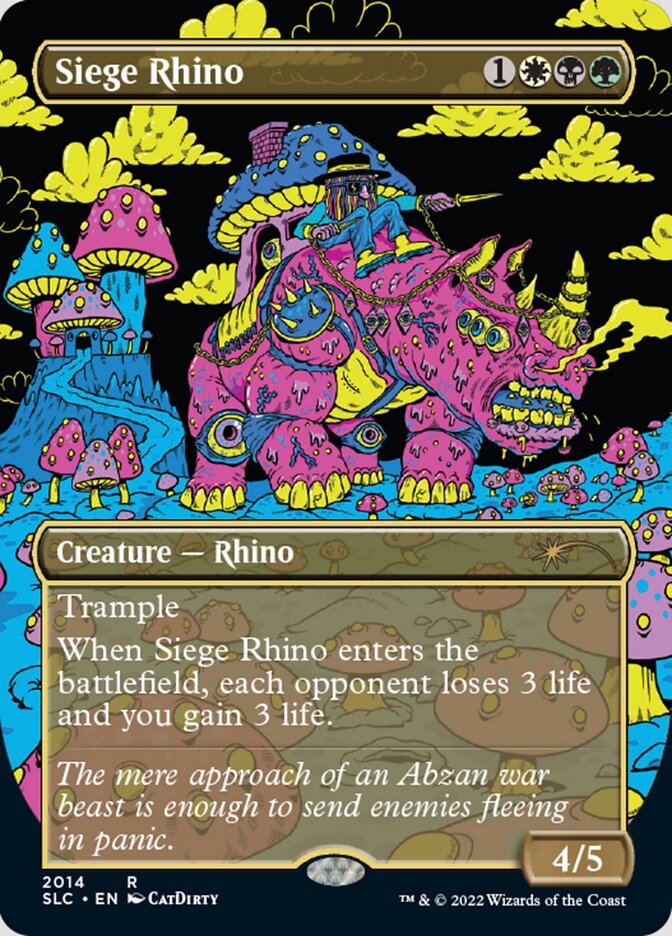 Siege Rhino (Borderless) [Secret Lair Countdown Kit] - Destination Retro