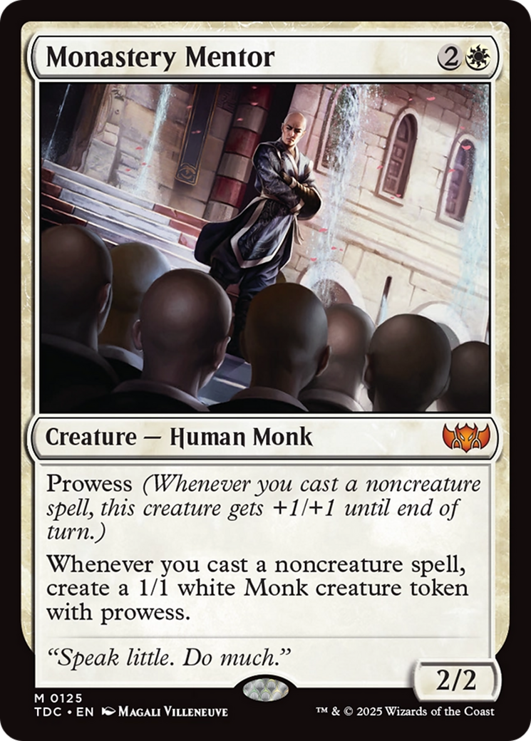 Monastery Mentor [Tarkir: Dragonstorm Commander] - Destination Retro