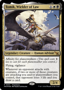 Tomik, Wielder of Law [Murders at Karlov Manor Prerelease Promos] - Destination Retro