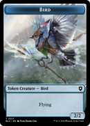 Bird (011) // Shark Double-Sided Token [Bloomburrow Commander Tokens] - Destination Retro