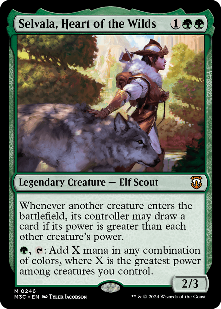 Selvala, Heart of the Wilds (Ripple Foil) [Modern Horizons 3 Commander] - Destination Retro