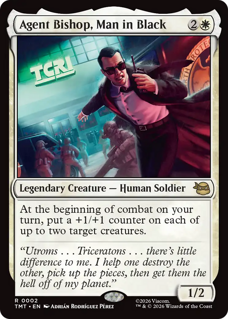 Agent Bishop, Man in Black [Teenage Mutant Ninja Turtles] - Destination Retro