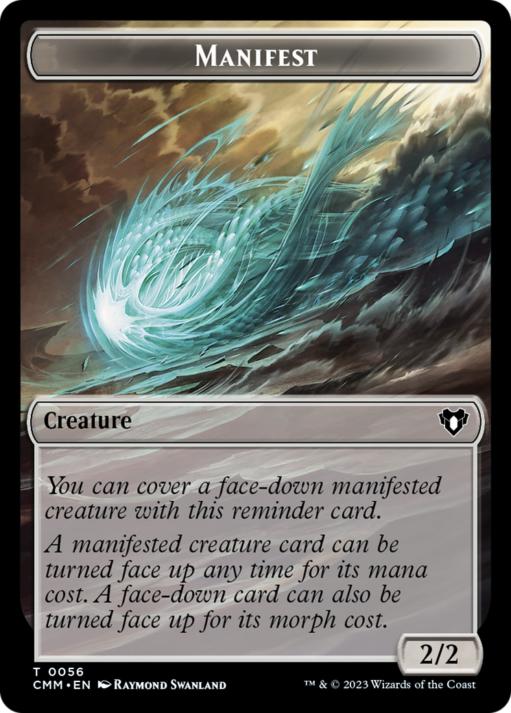 Manifest // Eldrazi Scion Double-Sided Token [Commander Masters Tokens] - Destination Retro