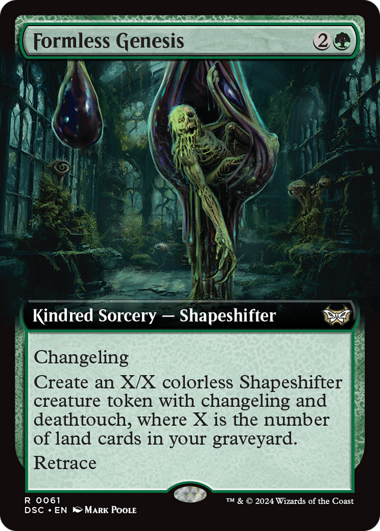 Formless Genesis (Extended Art) [Duskmourn: House of Horror Commander] - Destination Retro