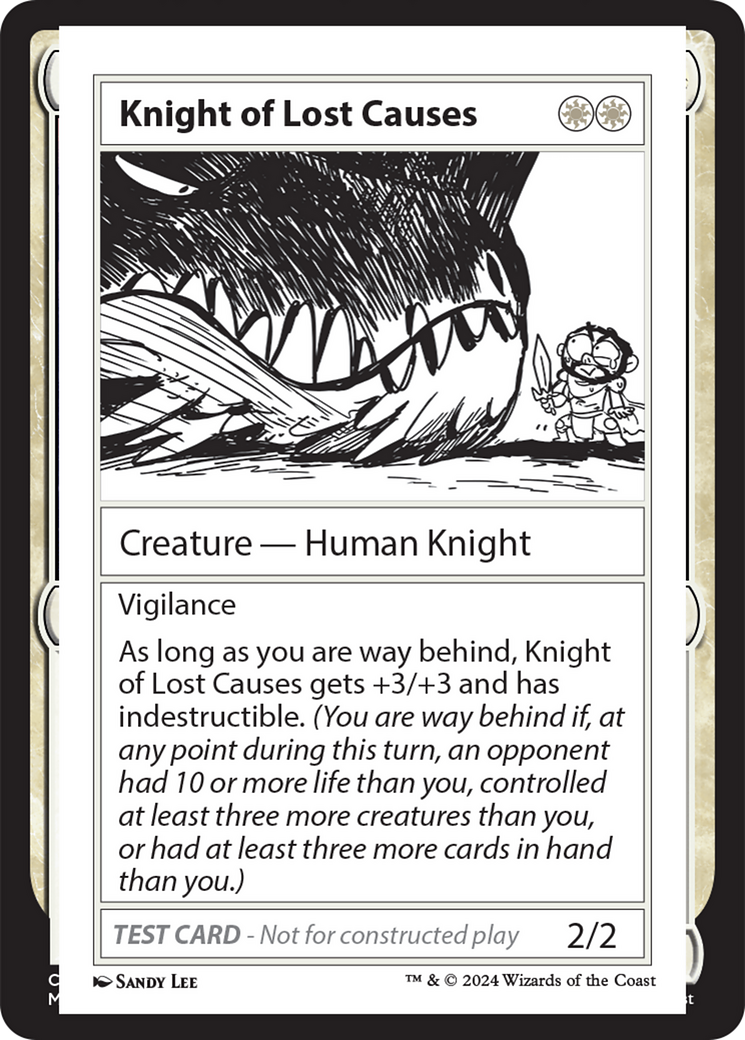 Knight of Lost Causes [Mystery Booster 2 Playtest Cards] - Destination Retro