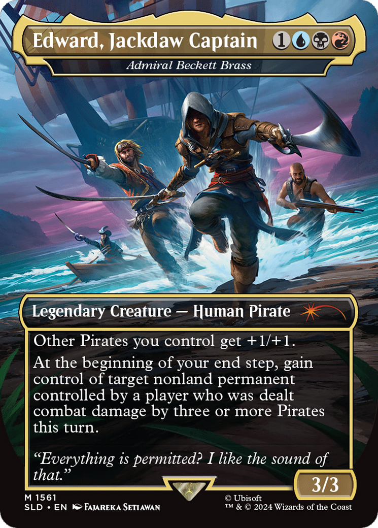 Edward, Jackdaw Captain - Admiral Beckett Brass [Secret Lair Drop Series] - Destination Retro