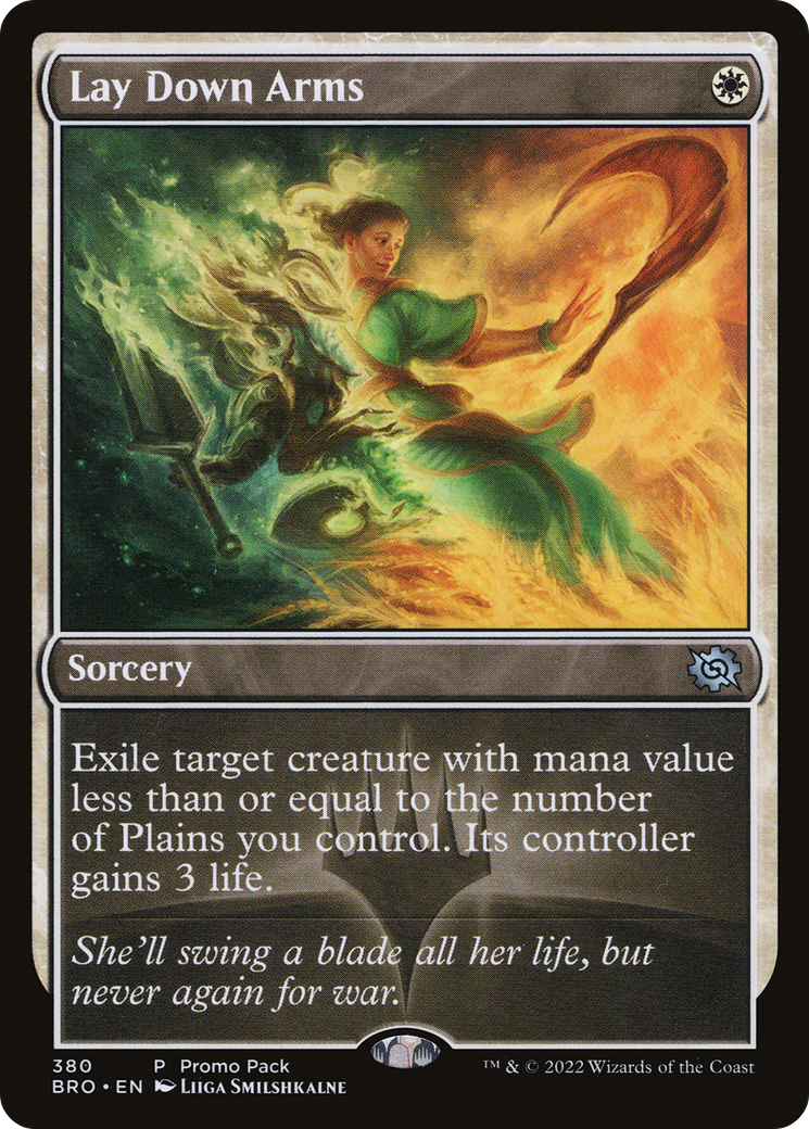 Lay Down Arms (Promo Pack) [The Brothers' War Promos] - Destination Retro