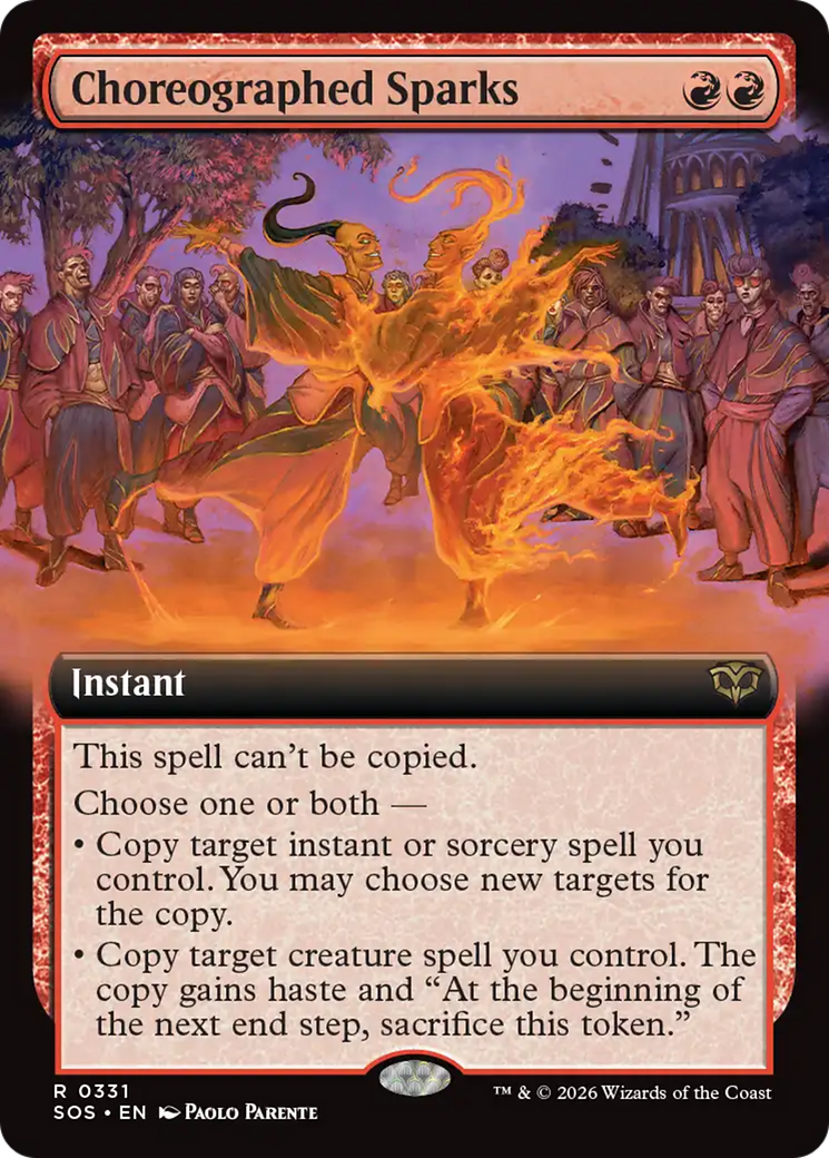 Choreographed Sparks (Extended Art) [Secrets of Strixhaven] - Destination Retro