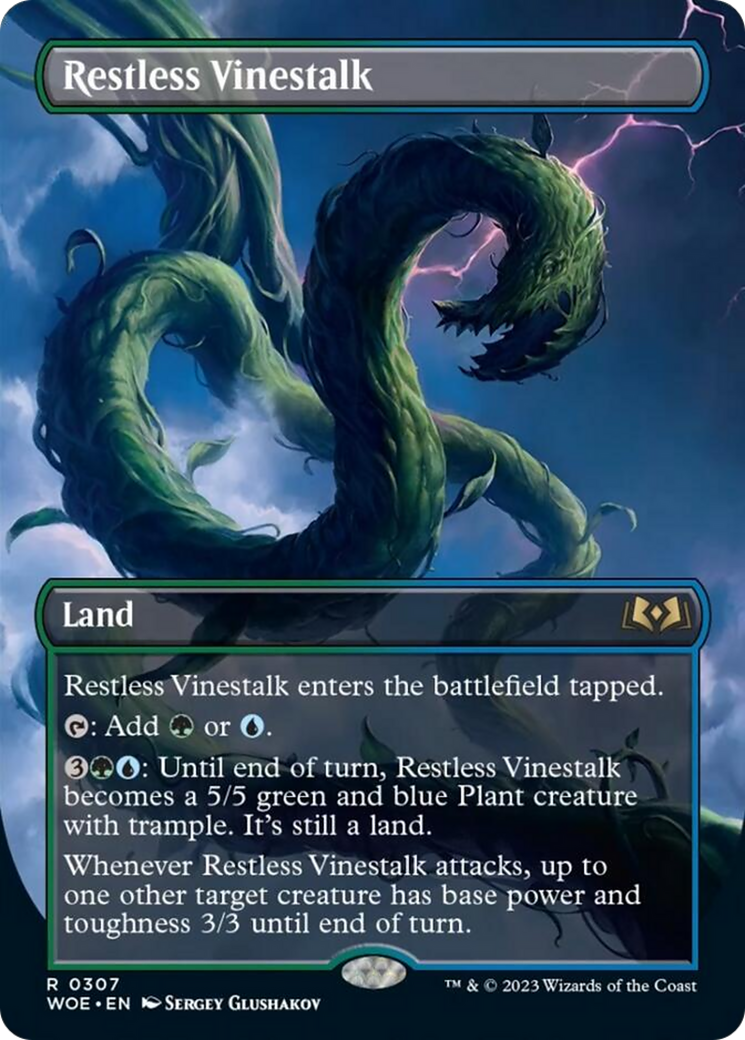 Restless Vinestalk (Borderless) [Wilds of Eldraine] - Destination Retro