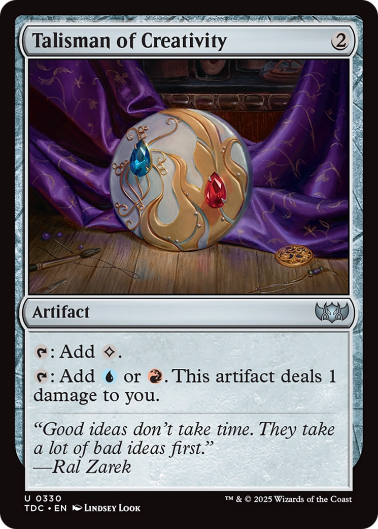 Talisman of Creativity [Tarkir: Dragonstorm Commander] - Destination Retro