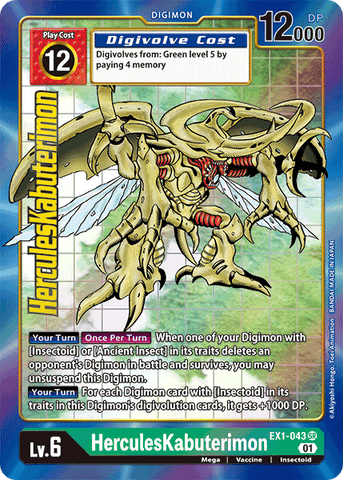 HerculesKabuterimon [EX1-043] (Alternate Art) [Classic Collection] - Destination Retro