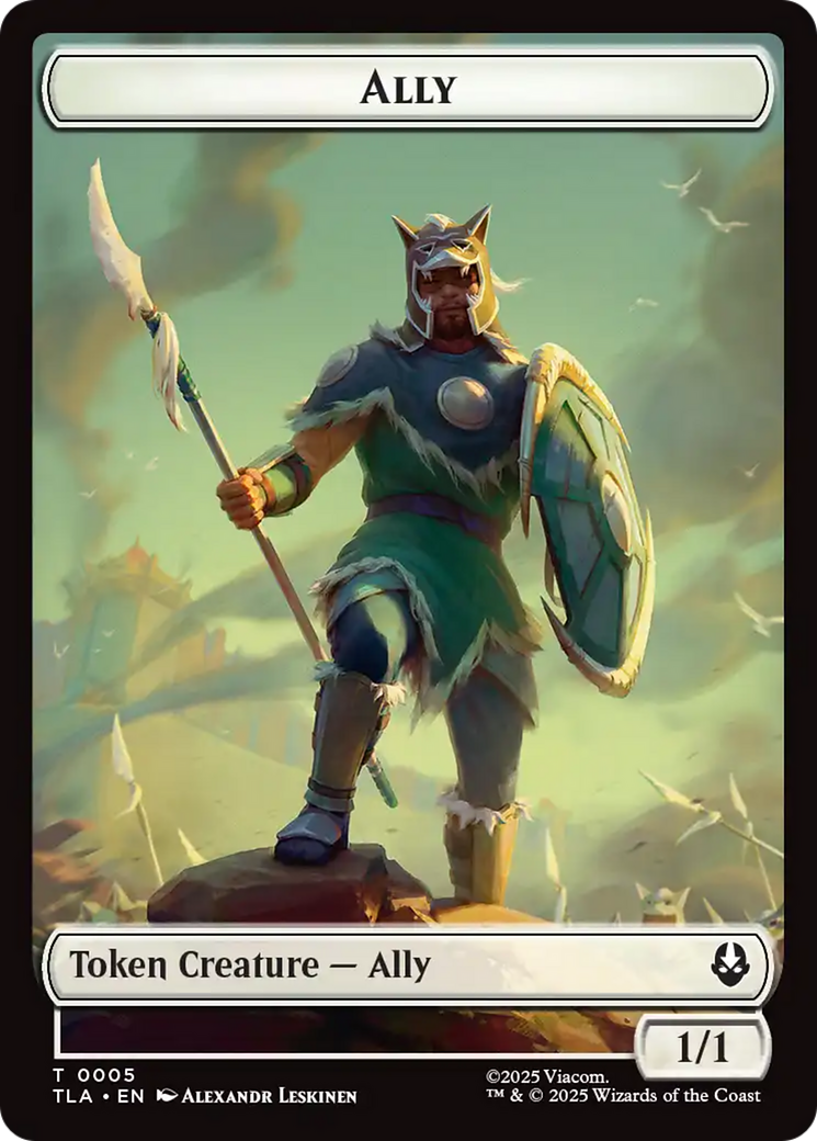 Ally (0005) // Soldier (0002) Double-Sided Token [Avatar: The Last Airbender Tokens] - Destination Retro