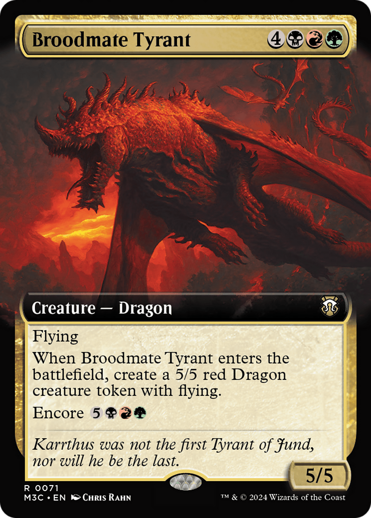 Broodmate Tyrant (Extended Art) [Modern Horizons 3 Commander] - Destination Retro
