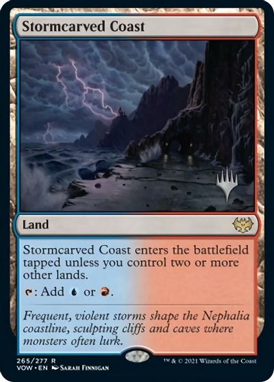 Stormcarved Coast (Promo Pack) [Innistrad: Crimson Vow Promos] - Destination Retro